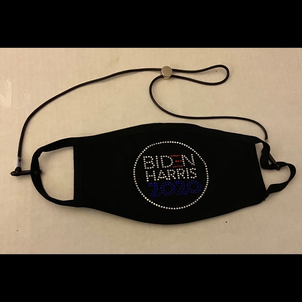 Biden Harris mask and mask strap.